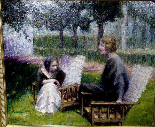 STUNNING RIK WOUTERS OIL PAINTING IMPRESSIONIST LISTED