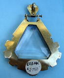 BEAUTIFUL AESTHETIC PERIOD 14K PENDANT CABOCHON GARNET
