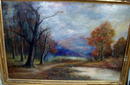 WALTER KOENIGER OIL PAINTING LISTED ARTIST RIVER STREAM