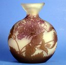 BEAUTIFUL GALLE CAMEO GLASS MOON FLASK 3 COLOR QUALITY