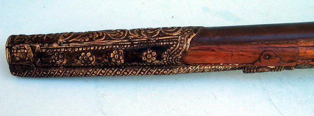 18th C CAVALRY TURKISH MINQUELET FLINTLOCK PISTOL