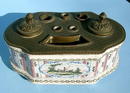 Great 17/18th Century Majolica Inkwell French Very Cool