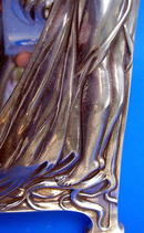 OUTSTANDING PEWTER ART NOUVEAU MIRROR ROYAL DUTCH