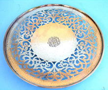 GORHAM STERLING HAND HAMMERED 1914 FILIGREE FOOTED BOWL