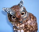 ERNST BOHNE OWL ON BOOKS PORCELAIN PERFUME LAMP
