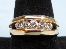 QUALITY 1.25 CARAT DIAMOND RING 14K GOLD CHANNEL SET DIAMOND