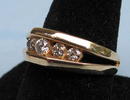 QUALITY 1.25 CARAT DIAMOND RING 14K GOLD CHANNEL SET DIAMOND