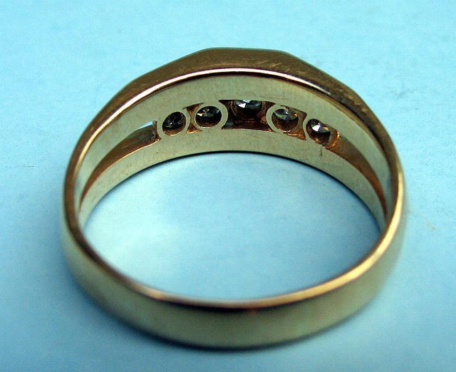 QUALITY 1.25 CARAT DIAMOND RING 14K GOLD CHANNEL SET DIAMOND