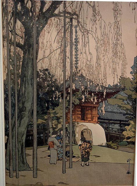 HIROSHI YOSIDA The Cherry Tree in Kawagoe