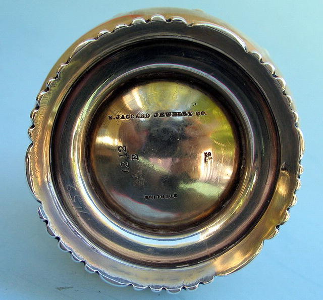STYLISH STERLING SILVER TEA CADDY JACCARDS