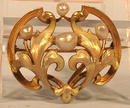 KREMENTZ ENAMELED ART NOUVEAU PEARLS 14K PIN