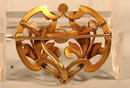 KREMENTZ ENAMELED ART NOUVEAU PEARLS 14K PIN