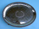 J E CALDWELL STERLING FOOTED TRAY CIRCA 1880