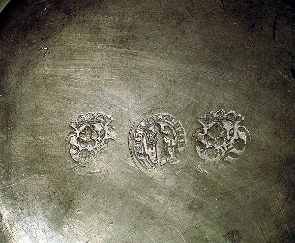PRINCE CHARLES LOUIS PEWTER PLATE CIRCA 1690