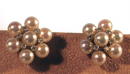 SIGNED DESIGNER PEARL AND DIAMOND EARRINGS