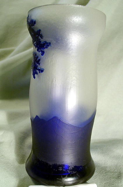 AUSTRIAN CAMEO GLASS WINDMILL LIKE GALLE DAUM