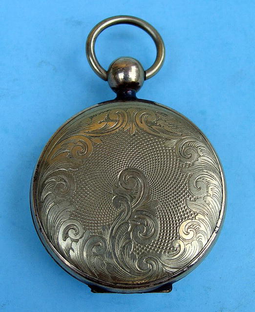 UNUSUAL HAIR POCKET WATCH / LOCKET WITH PICTURE