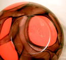 MASSIVE CZECHOSOLVAKIA FLAMED VASE INCREDIBLE COLORS