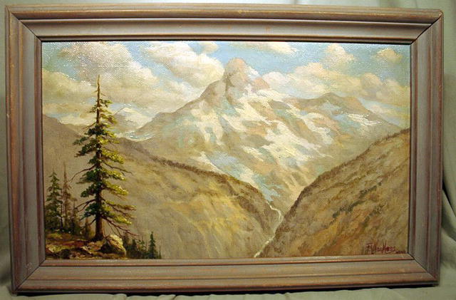 FRANK LEWIS VAN NESS (1866-?) OIL PAINTING CALIFORNIA