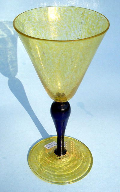 RARE SIGNED STEUBEN AWESOME WINE STEM VENETIAN