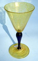 RARE SIGNED STEUBEN AWESOME WINE STEM VENETIAN