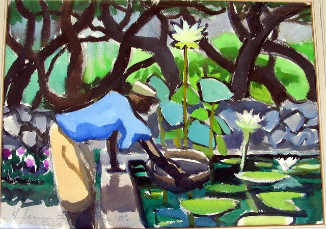 Michael Lester Leszczynsk WATERCOLOR WELL LISTED ARTIST