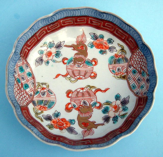 FABULOUS 18th/19th C IMARI / ARITA RUFFLED BOWL GREAT