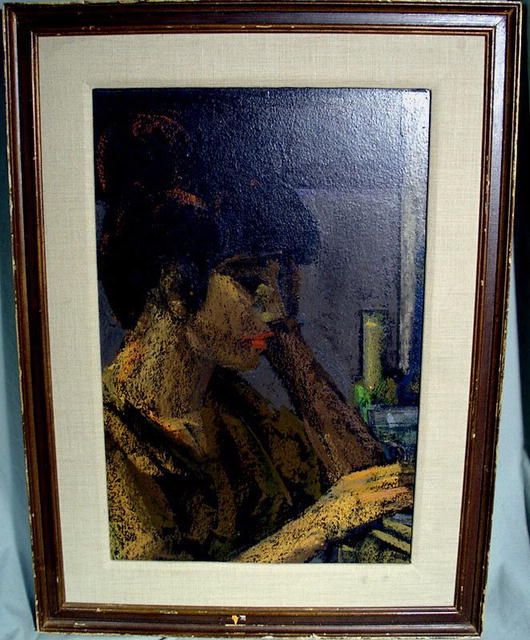 OIL PAINTING BY MAURICE MANN "I SAW HER STANDING THERE"