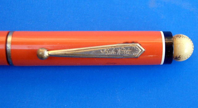 BABE RUTH BASEBALL BAT MECHANICAL PENCIL W/BALL