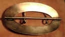 UNGER BROTHERS HUGE BELT BUCKLE STERLING SIGNED NOUVEAU