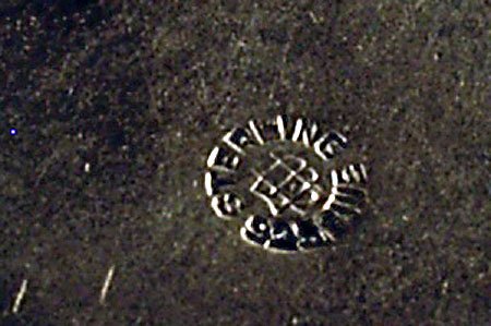 UNGER BROTHERS HUGE BELT BUCKLE STERLING SIGNED NOUVEAU