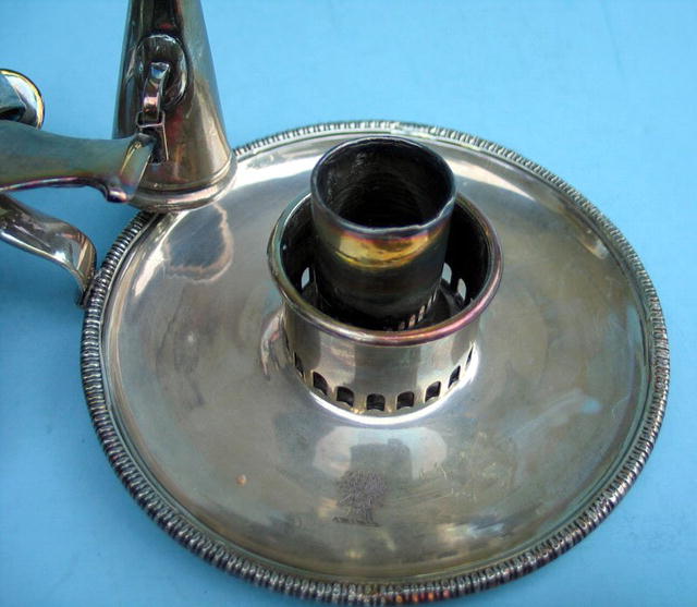 OUTSTANDING PAIR OF SILVER PLATE CANDLESTICKS C 1800