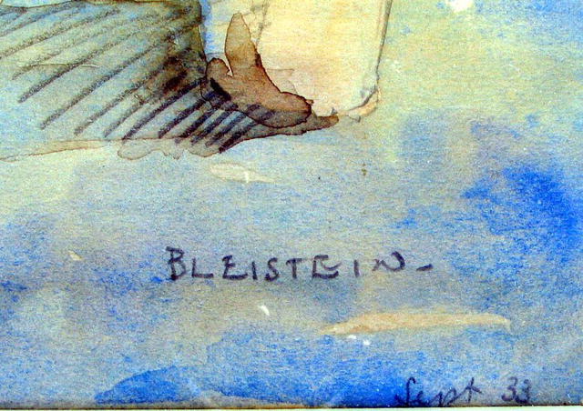 SIGNED 1933 WATERCOLOR OF GYPSY FAMILY BY CART