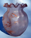 Very fine Cameo Glass vase by St. Denis like Mont Joye