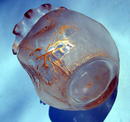 Very fine Cameo Glass vase by St. Denis like Mont Joye