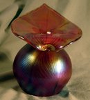MULLER JACK IN THE PULPIT ART GLASS VASE NICE