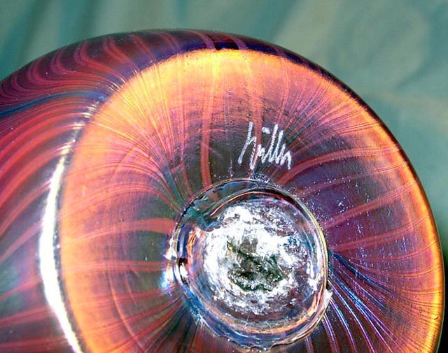MULLER JACK IN THE PULPIT ART GLASS VASE NICE