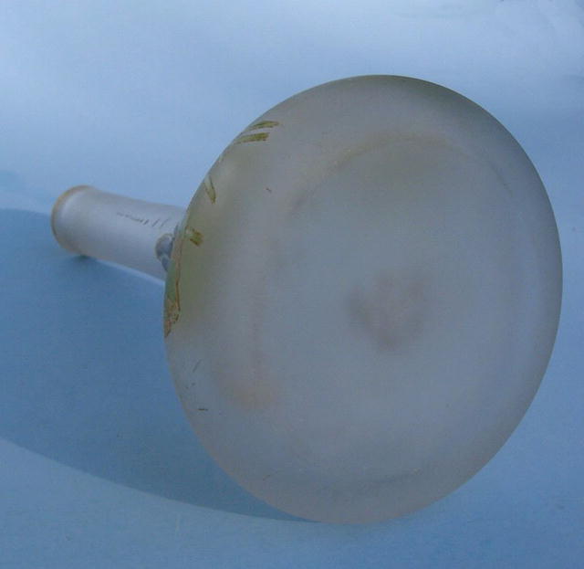 LEGRAS OR MONT JOYE STYLE STICK VASE WITH ENAMEL