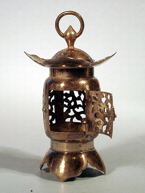 JAPANESE 950 STERLING LANTERN NICE WORK