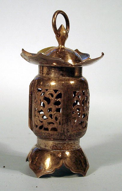 JAPANESE 950 STERLING LANTERN NICE WORK