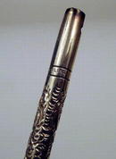 STERLING INK PEN PARKER TYPE REPOUSSE 1900