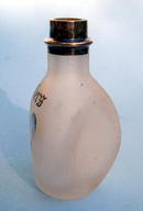 STERLING OVERLAY BITTERS BOTTLE WITH HEN