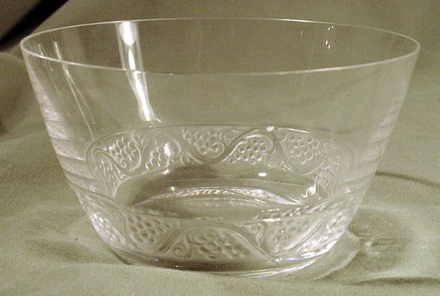 LALIQUE SIGNED DECO FROSTED BOWL