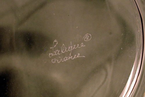 LALIQUE SIGNED DECO FROSTED BOWL