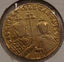 BYZANTINE GOLD SOLIDUS BASIL I CONSTANTINE
