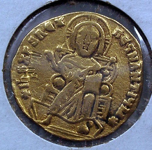 BYZANTINE GOLD SOLIDUS BASIL I CONSTANTINE