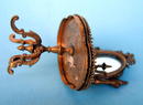 FRENCH ENAMEL DRESSING TABLE W/ LOCKET CANDLESTICK WOW