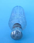 FINE CUT GLASS AND STERLING SCENT BOTTLE QUALITY WORK
