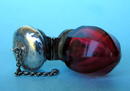 VERY UNUSUAL VICTORIAN SCENT BOTTLE SMELLING SALTS NICE NUTMEG GRINDER?