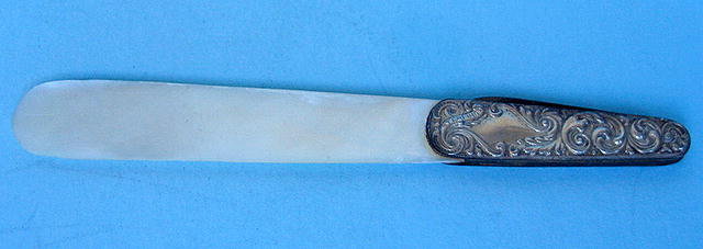 STERLING AND MOTHER OF PEARL HANDLED LADIES KNIFE